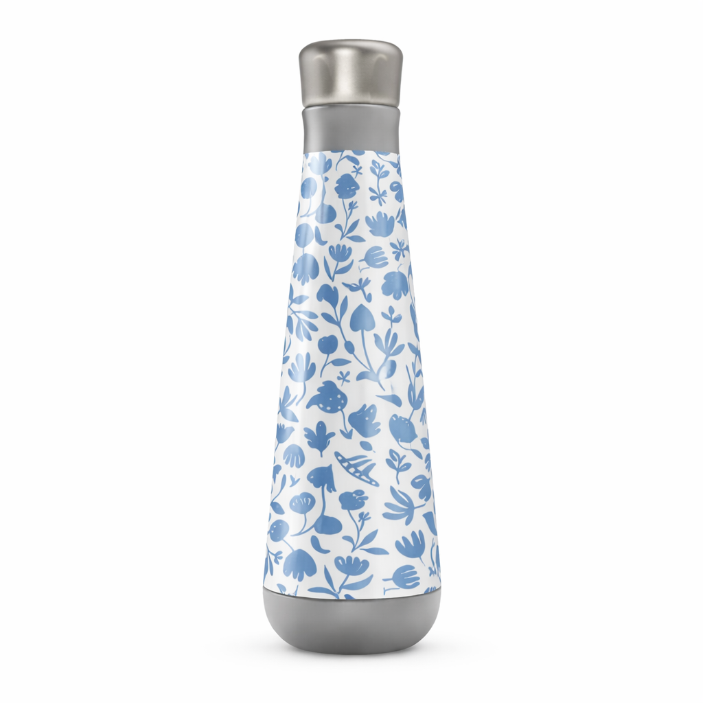 Light Blue Ink Floral 